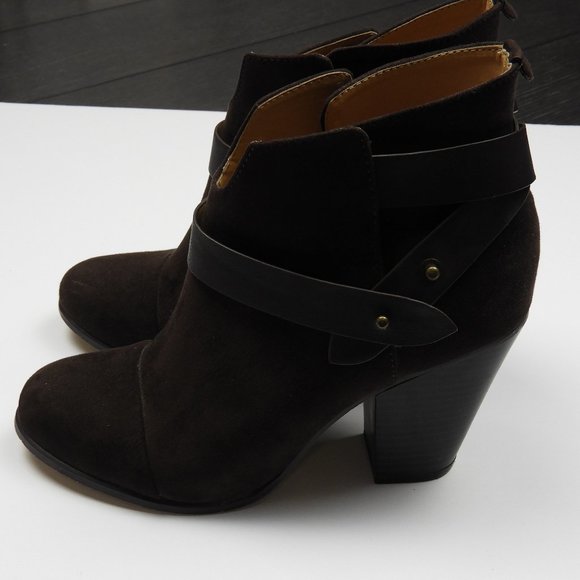Brown Suede Ankle Boots - Picture 2 of 6